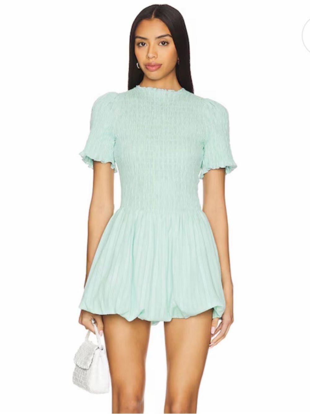 Bubble dress in Mint Apres Studio